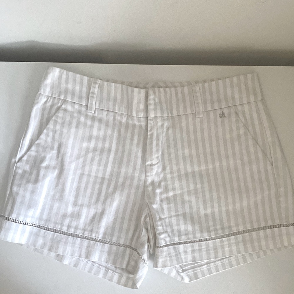 Calvin Klein Striped Embroidered Shorts